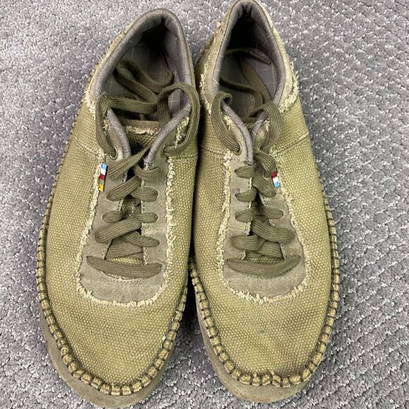 The North Face Hayden Canvas Lace Up Shoes Men's 10 Tan Cork Olive - Picture 1 of 12